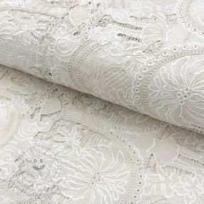 Bavlněná látka EMBROIDERY Blanchette design B