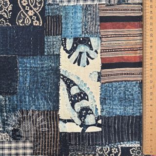 Bavlněná látka TWILL DENIM Mix print design B