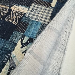 Bavlněná látka TWILL DENIM Mix print design B