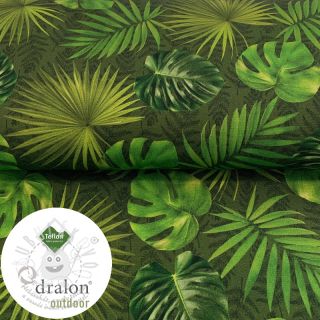 Dekorační látka s teflonovou úpravou LEAVES AMAZON