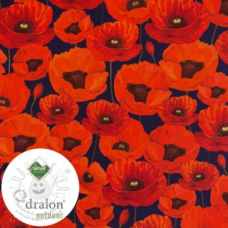 Dekorační látka s teflonovou úpravou POPPY GARDEN