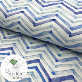 Dekorační látka s teflonovou úpravou WATERCOLOUR ZIGZAG
