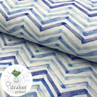 Dekorační látka s teflonovou úpravou WATERCOLOUR ZIGZAG