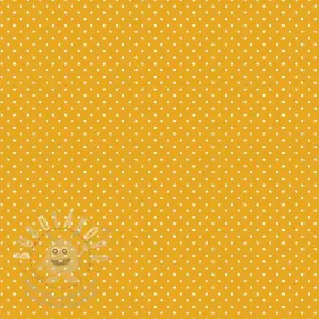 Bavlněná látka Petit dots yellow