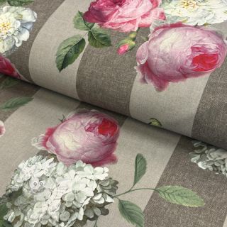 Dekorační látka s teflonovou úpravou Hydrangea Roses