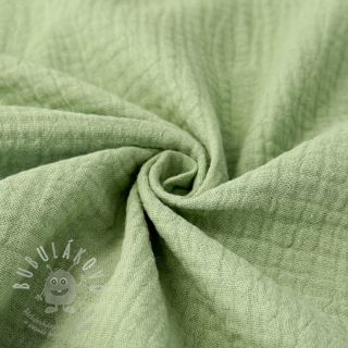 Dvojitá gázovina/mušelín UNI 150 basil