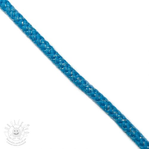 Šnůra Lurex 10 mm aqua