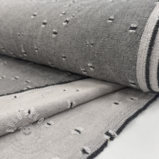 JEANS 8 OZ Rainbow Small Holes grey