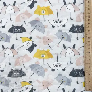 Bavlněná látka QUILTING Parapluie perle