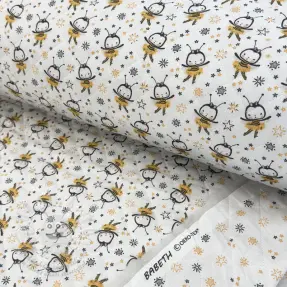Bavlněná látka QUILTING Elisabetta jaune
