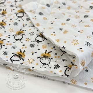 Bavlněná látka QUILTING Elisabetta jaune