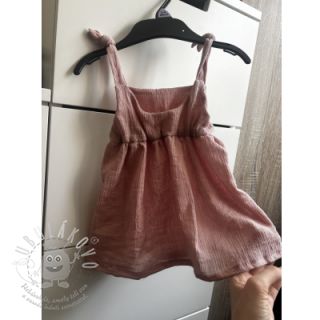 Viskóza se lnem CRINCLE old blush