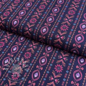 Bavlněná látka Motif stripe navy digital print