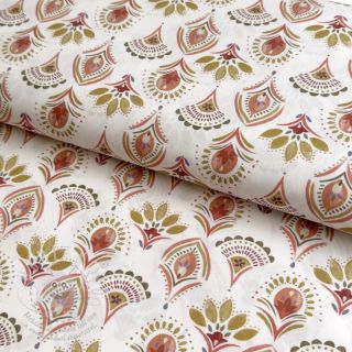 Bavlněná látka Motif off white digital print