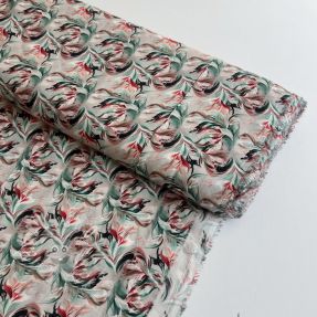 Viskóza RAYON POPLIN Diverse graphics design E digital print