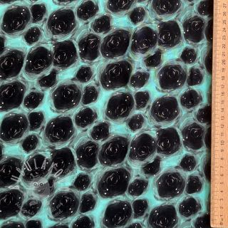 Viskóza RAYON POPLIN Black holes design C digital print