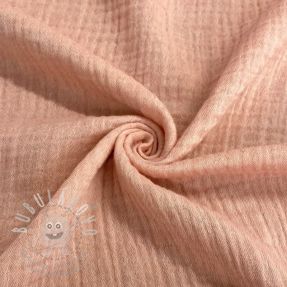Dvojitá gázovina/mušelín MELANGE pink