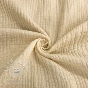 Dvojitá gázovina/mušelín MELANGE sand