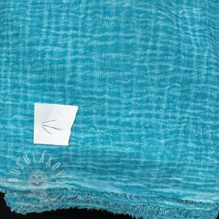 Dvojitá gázovina/mušelín Vintage aqua II.třída