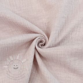 Dvojitá gázovina/mušelín MELANGE baby pink