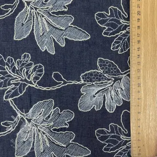 Bavlněná látka JEANS EMBROIDERY Lisa design B