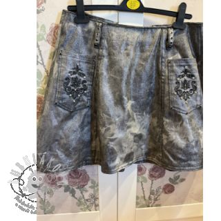 JEANS FOIL TIE DYE black