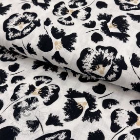 Viskóza se lnem Cayena design A digital print