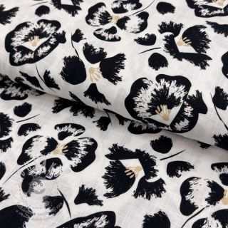Viskóza se lnem Cayena design A digital print