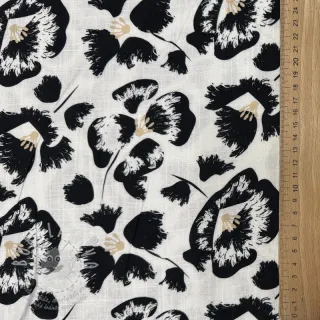 Viskóza se lnem Cayena design A digital print