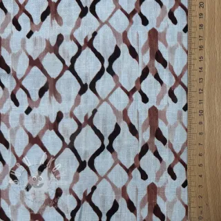 Viskóza se lnem Ivy Diamonds design A digital print