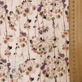 Viskóza se lnem Agapanthus design C digital print