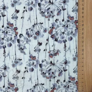 Viskóza se lnem Agapanthus design B digital print