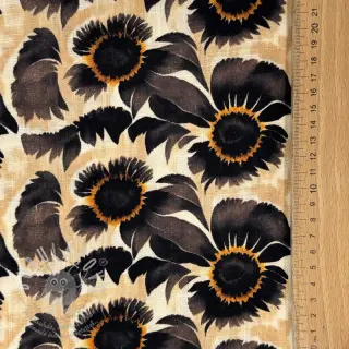 Viskóza se lnem Sunlower design A digital print