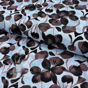 Viskóza se lnem Lotus design A digital print