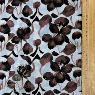 Viskóza se lnem Lotus design A digital print