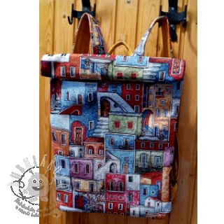 Dekorační látka GOBELIN PREMIUM Happy colourful village