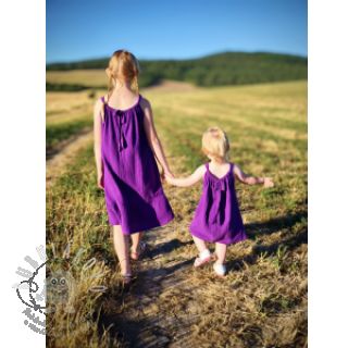 Dvojitá gázovina/mušelín violet