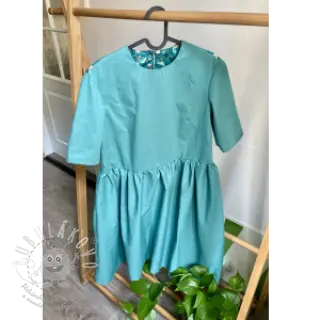 Bavlněný popelín cyan