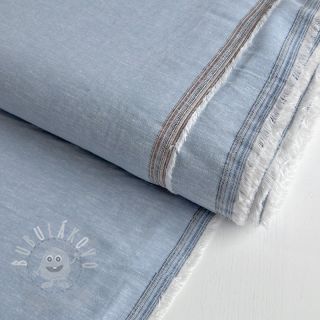 Len s bavlnou Lico light blue