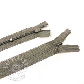 Zips krytý nedělitelný 25 cm taupe