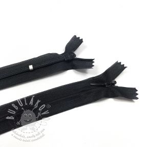 Zip skrytý nedělitelný 25 cm black
