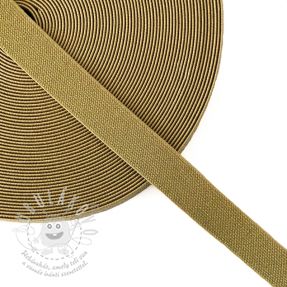 Guma hladká 2,5 cm glitter gold