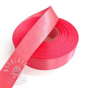 Saténová stuha oboustranná 25 mm neon pink