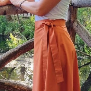 Bavlněný popelín rust