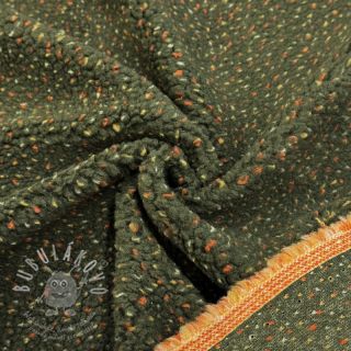 Fleece TEDDY TWEED - ARMY GREEN