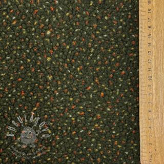 Fleece TEDDY TWEED - ARMY GREEN