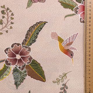 Dekorační látka Floral Kolibri Art digital print
