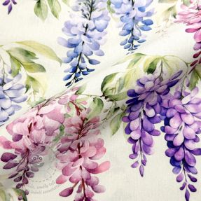 Dekorační látka Serene Wisteria Charm digital print