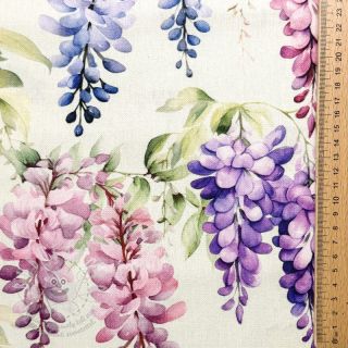 Dekorační látka Serene Wisteria Charm digital print