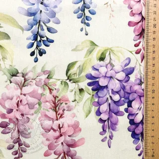 Dekorační látka Serene Wisteria Charm digital print